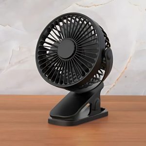 Ventilateur clip portable rechargeable USB silencieux rotation 720° bureau poussette
