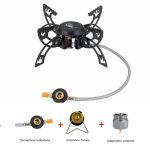 Brûleur gaz portable 3800W camping résistant au vent