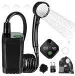 Douche camping électrique portable batterie 6000mAh filtre purification extérieur