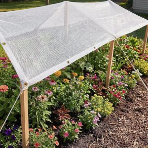Filet ombrage plantes jardin serre protection soleil
