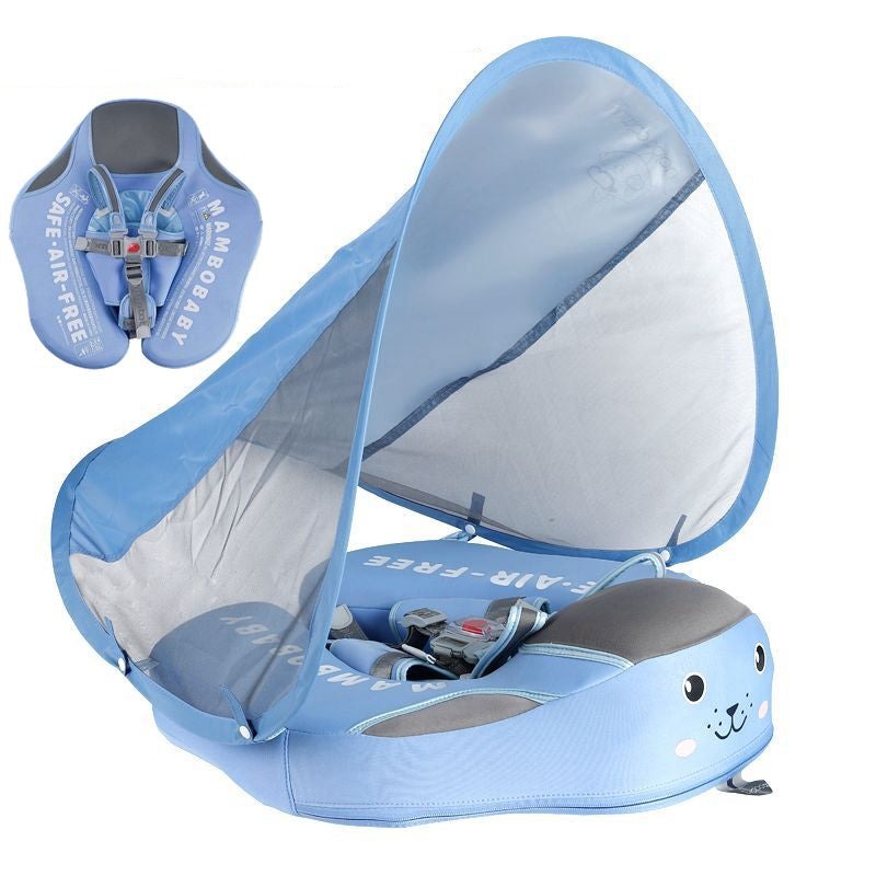 Flotteur Bébé Piscine Sécurisé Anti-UV Toit Amovible – Image 4