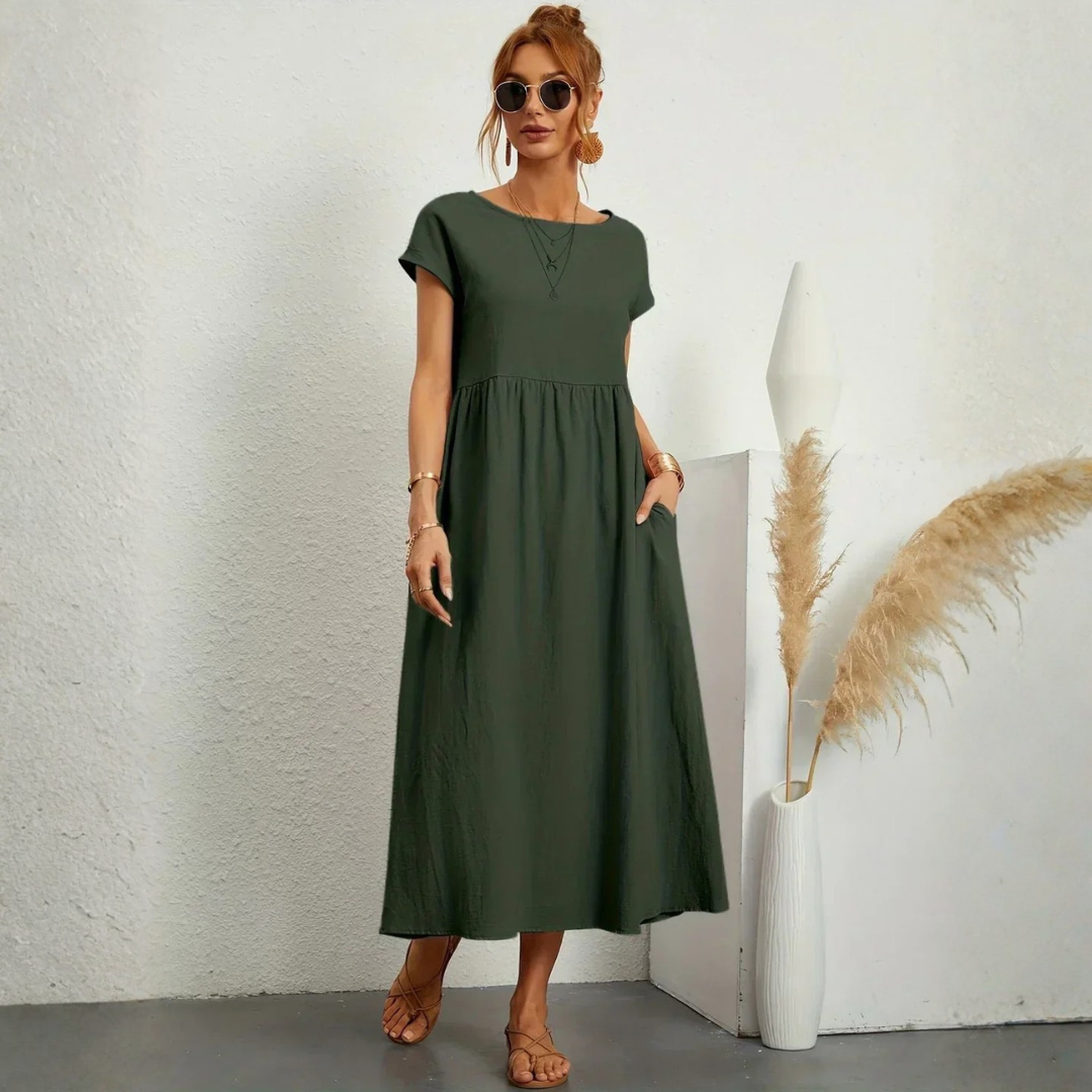 Robe femme maxi légère respirante pour l'été – Image 3
