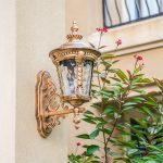 Lanterne murale extérieur vintage verre aluminium lumière jardin terrasse