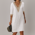 Robe d'été en lin femme – Élégance décontractée