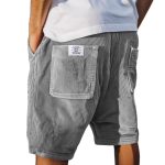 Short Cargo Homme Velours Côtelé – Taille Élastique