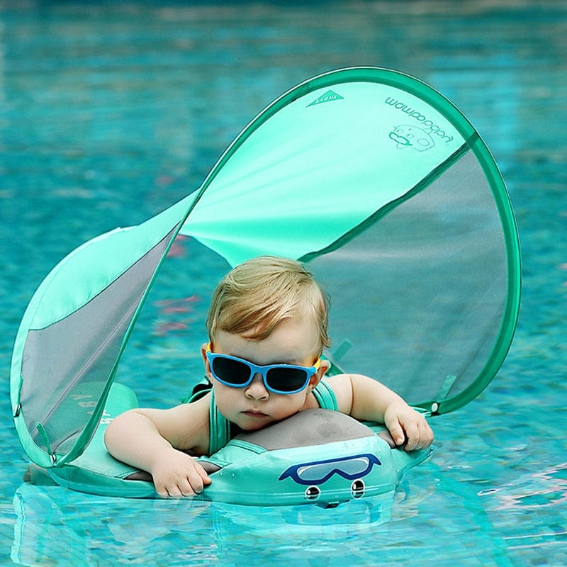 Flotteur Bébé Piscine Sécurisé Anti-UV Toit Amovible – Image 7