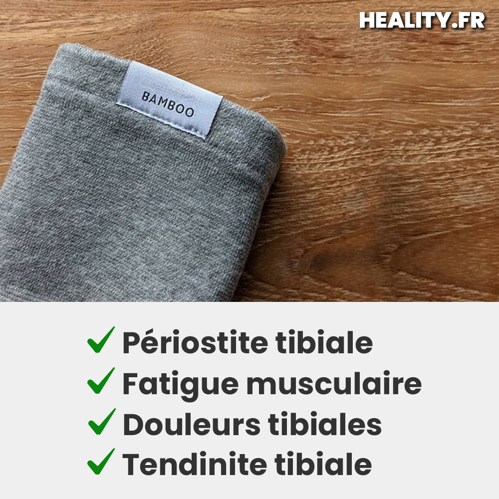 Manchon de compression tibial bambou anti-douleur et périostite tibiale – Image 3