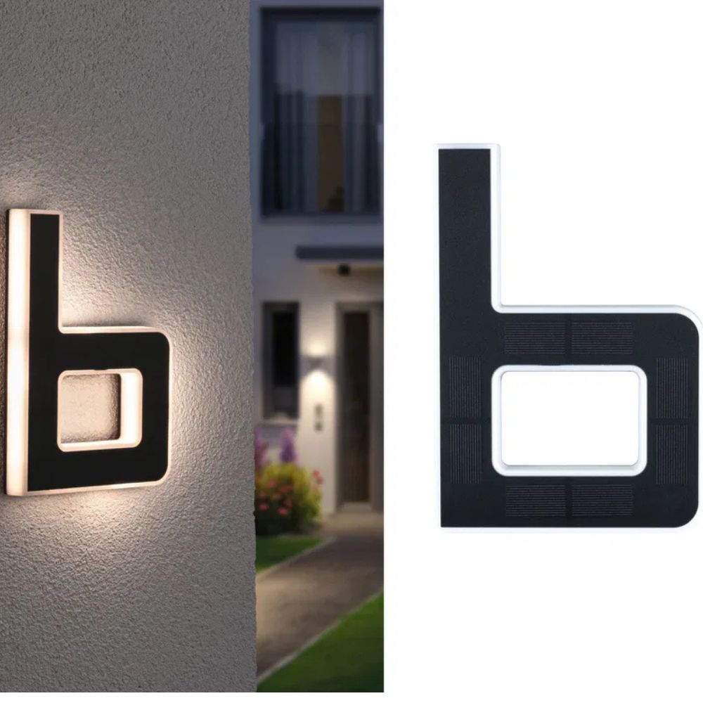 Numéro de Maison Solaire LED – Éclairage Extérieur – Image 12