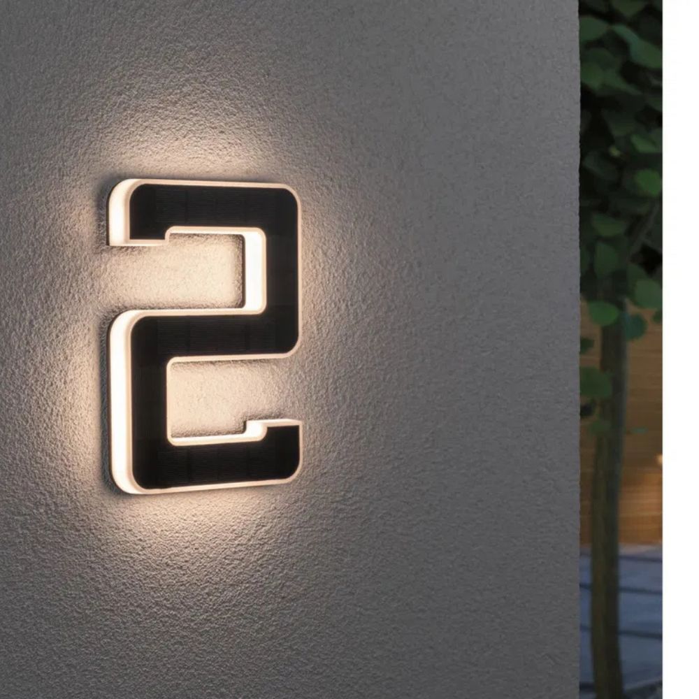 Numéro de Maison Solaire LED – Éclairage Extérieur – Image 3