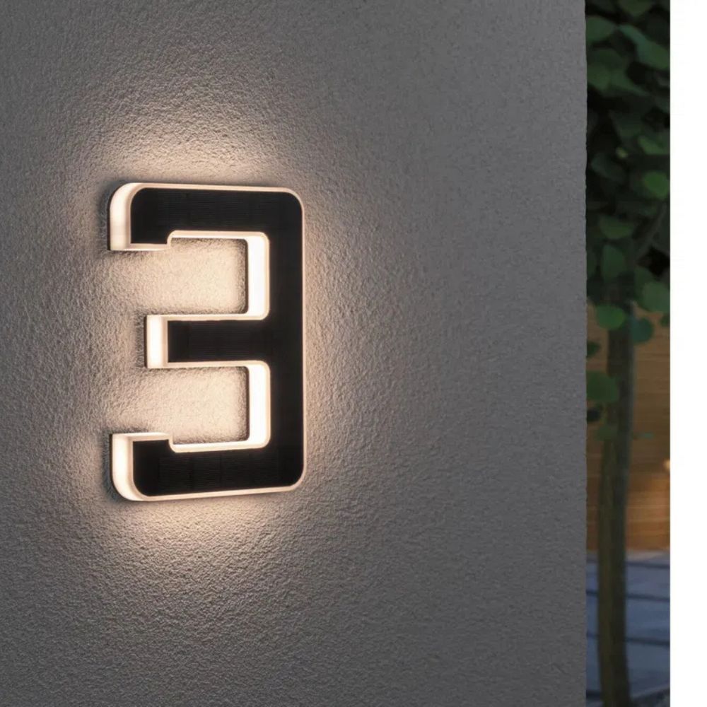 Numéro de Maison Solaire LED – Éclairage Extérieur – Image 4