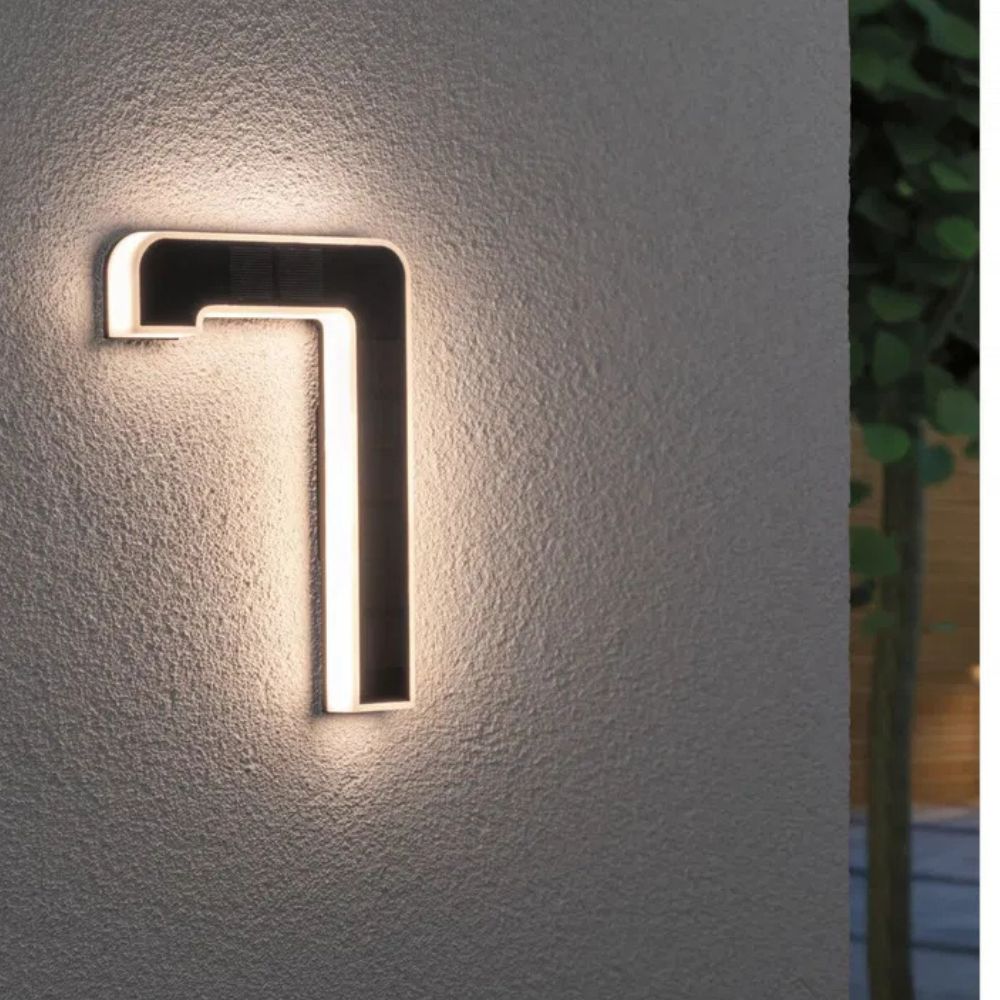 Numéro de Maison Solaire LED – Éclairage Extérieur – Image 8