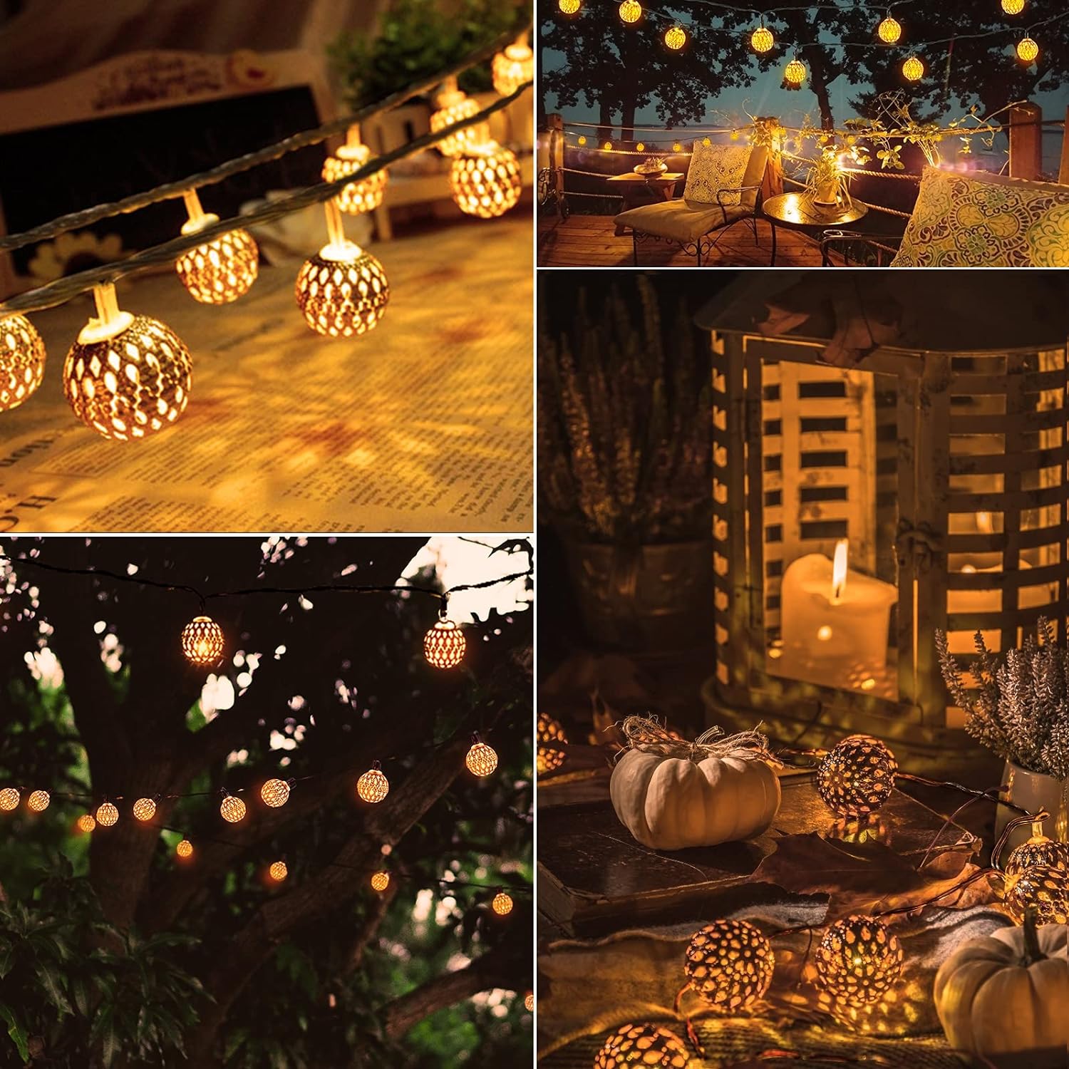 Guirlande Solaire Globes Lumineux Décoration Extérieure Jardin – Image 3