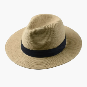 Chapeau Panama Homme Fait Main Large Bord Été