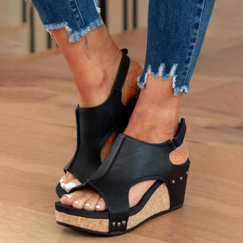 Sandales Confort Femme Cuir Semelle Orthopédique Ajustable – Image 13
