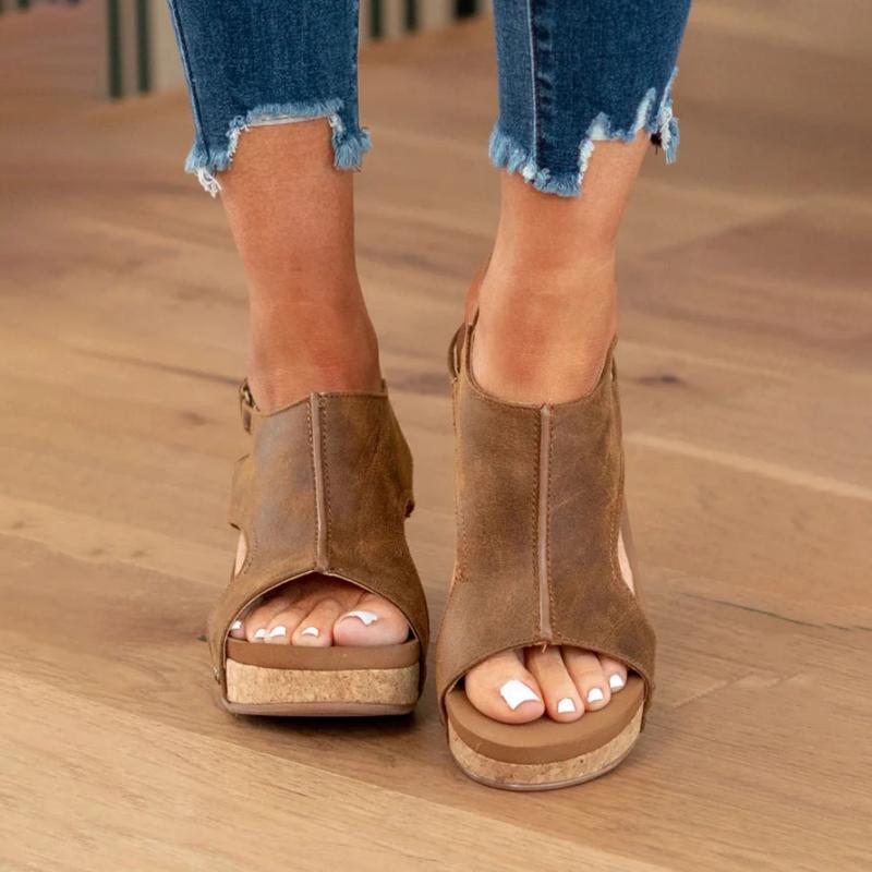 Sandales Confort Femme Cuir Semelle Orthopédique Ajustable – Image 7