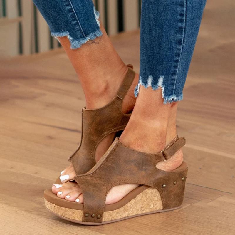 Sandales Confort Femme Cuir Semelle Orthopédique Ajustable – Image 9