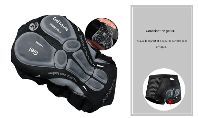 Cuissard vélo homme rembourré gel 5D confort cyclisme – Image 12