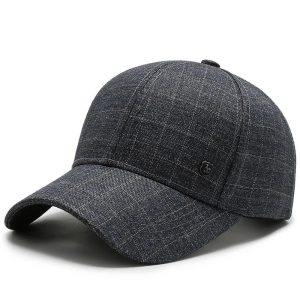 Casquette à carreaux élégante ajustable femme homme