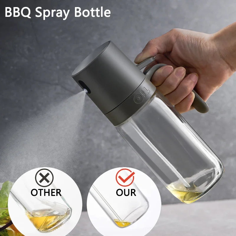 Pulvérisateur Huile Verre Borosilicate 250ml pour Cuisine Saine – Image 4