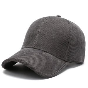 Casquette velours côtelé tendance unisexe