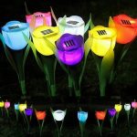 Lampe solaire extérieure LED pour jardin décoratif