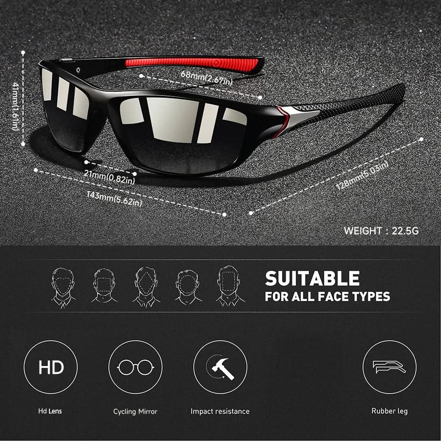 Lunettes de Sport Polarisées UV400 – Plein Air – Image 15