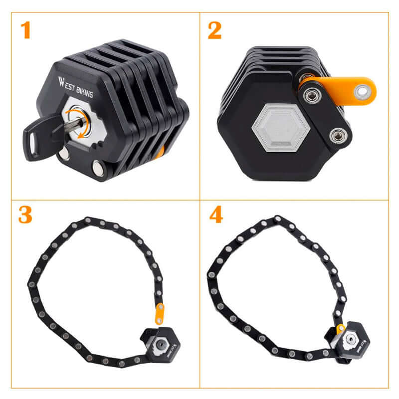 Antivol vélo pliant haute sécurité acier trempé – Image 5