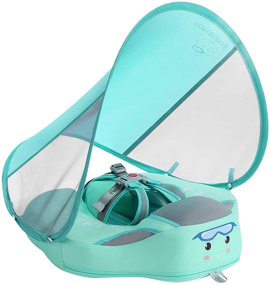 Flotteur Bébé Piscine Sécurisé Anti-UV Toit Amovible – Image 6