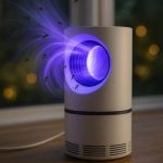 Piège à Moustiques et Mouches Électrique UV pour Intérieur et Extérieur
