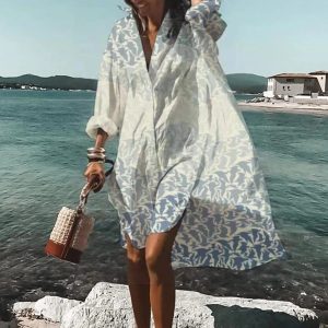 Robe chemise en lin – Légère et raffinée pour l'été