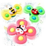 Jouets Ventouse Spinner Bébé | Pack 3 sensoriels motifs variés