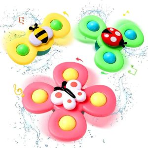 Jouets Ventouse Spinner Bébé | Pack 3 sensoriels motifs variés