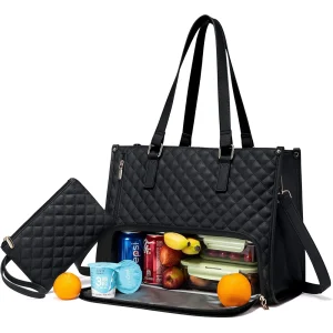Sac Repas et Ordinateur Femme 2 en 1 Isotherme Grande Capacité