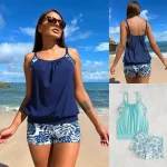 Tankini séparé femme grande taille confortable séchage rapide