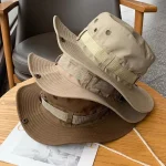 Chapeau Boonie large bord protection UV pêche randonnée pliable unisexe