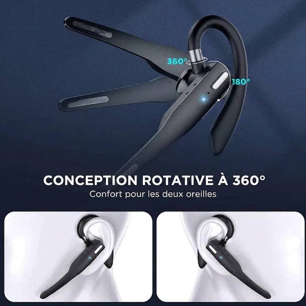 Oreillette Bluetooth micro anti-bruit longue autonomie professionnelle – Image 5