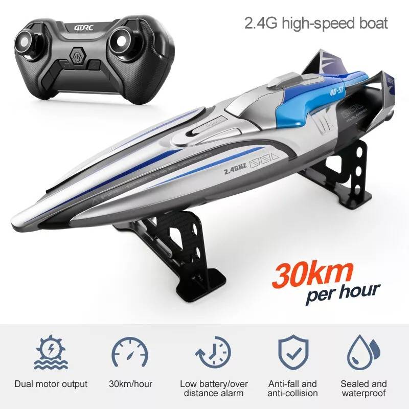 Bateau RC Rapide Étanche Double Moteur Longue Portée – Image 10