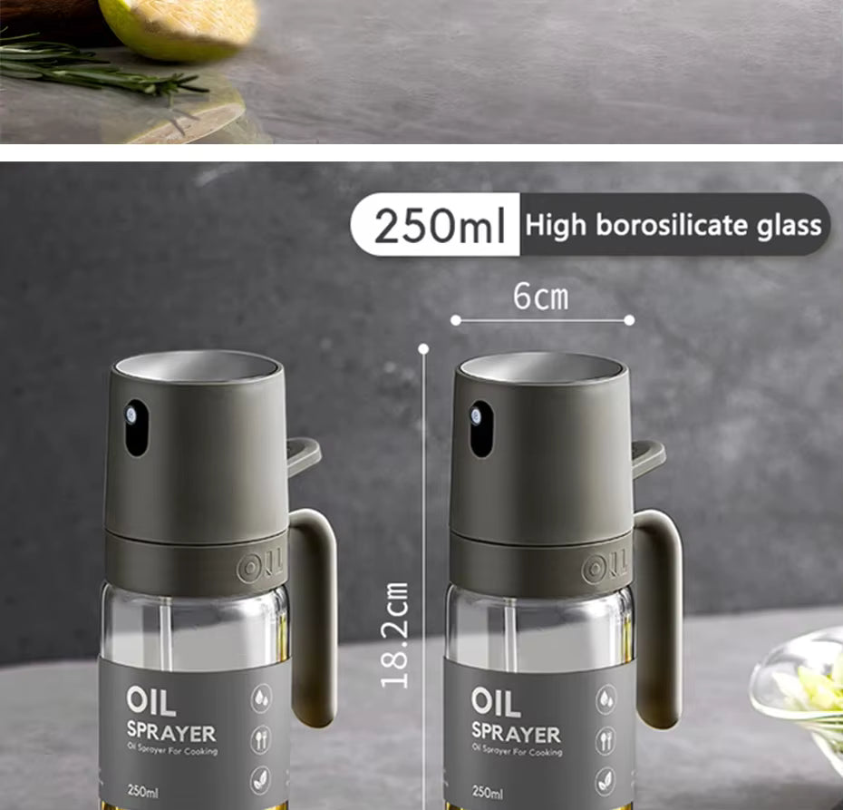 Pulvérisateur Huile Verre Borosilicate 250ml pour Cuisine Saine – Image 5