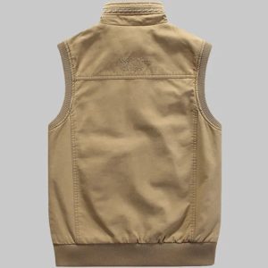 Gilet Homme Multi-Poches Vintage pour Randonnée et Pêche