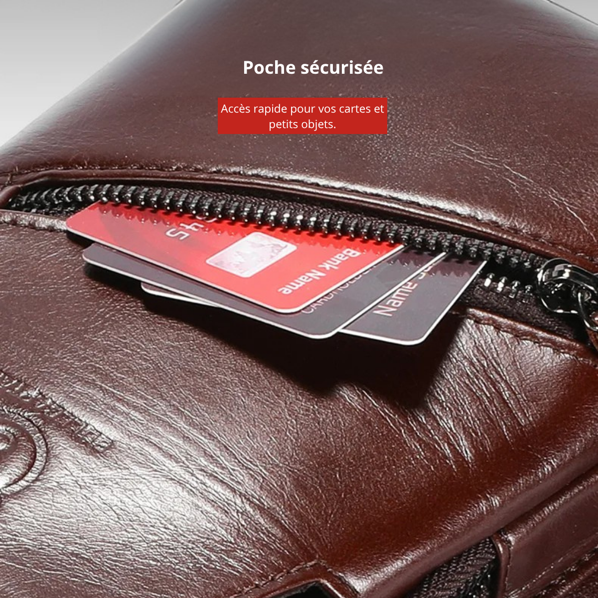 Sacoche homme cuir PU vintage espace tablette – Image 7