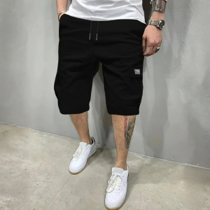 Shorts Homme Cargo Tissu Léger Taille Ajustable