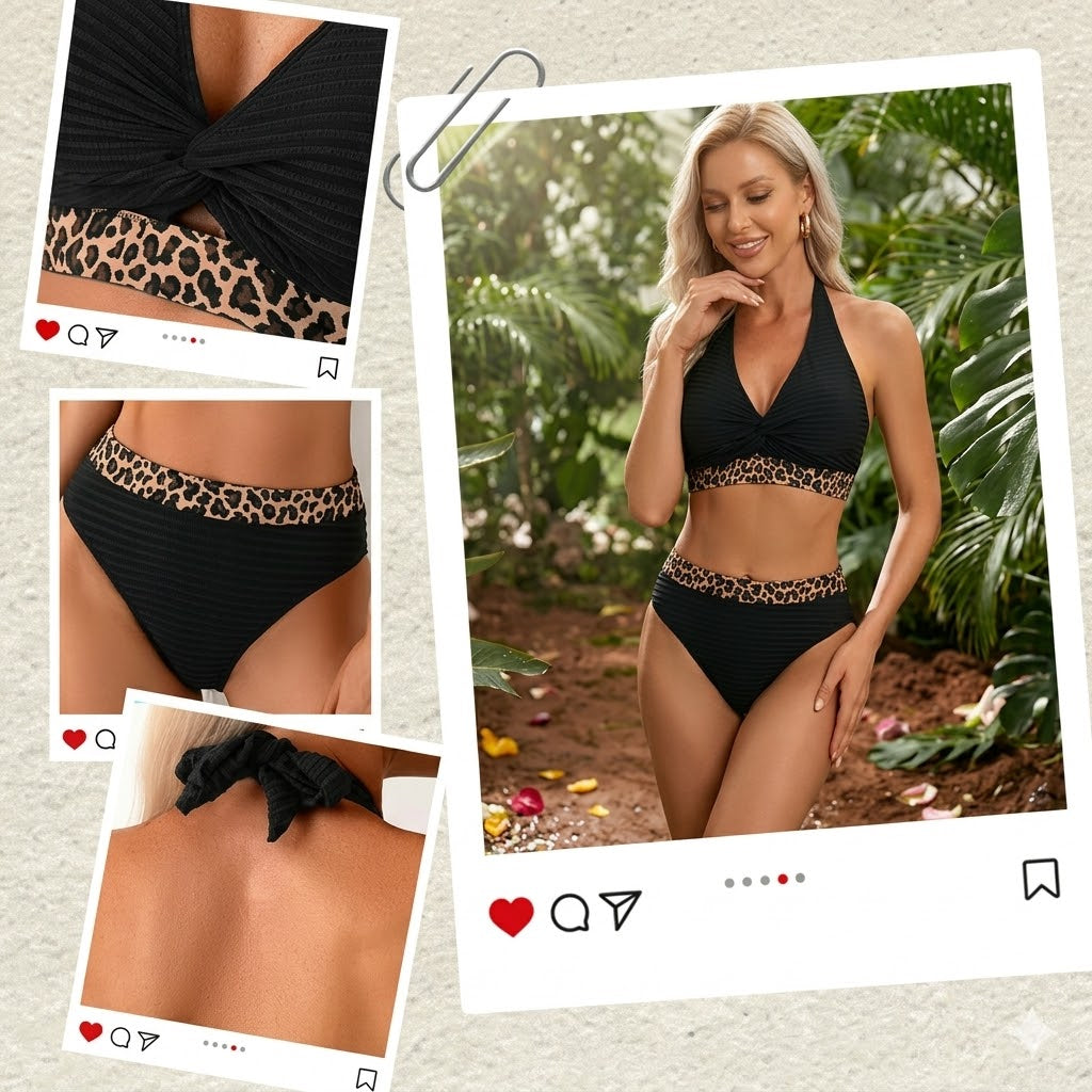 Bikini femme tissu respirant coupe flatteuse – Image 9