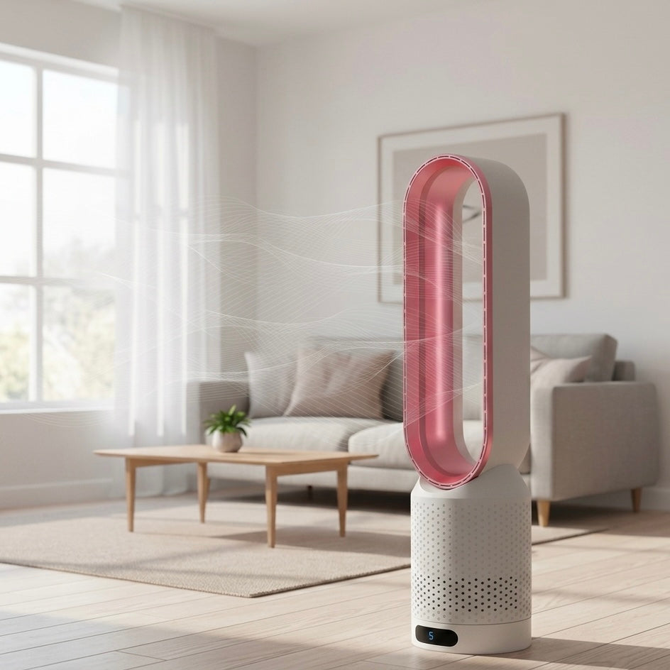 Rafraîchisseur d'air sans pales silencieux filtration HEPA – Image 5