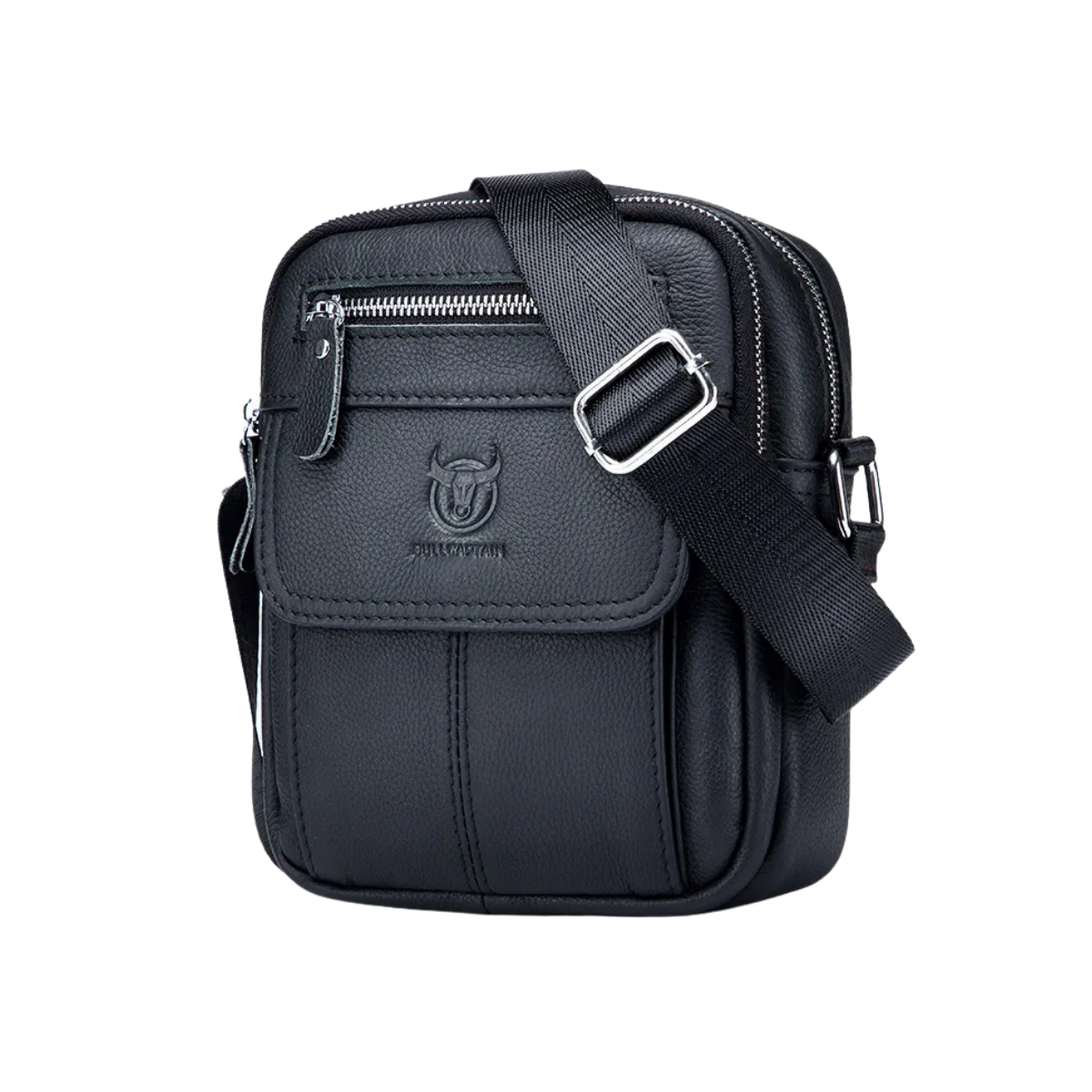 Sacoche homme cuir synthétique bandoulière réglable