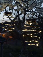 Lumière d'Ambiance Solaire Dorée pour Jardin – Duo Extérieur