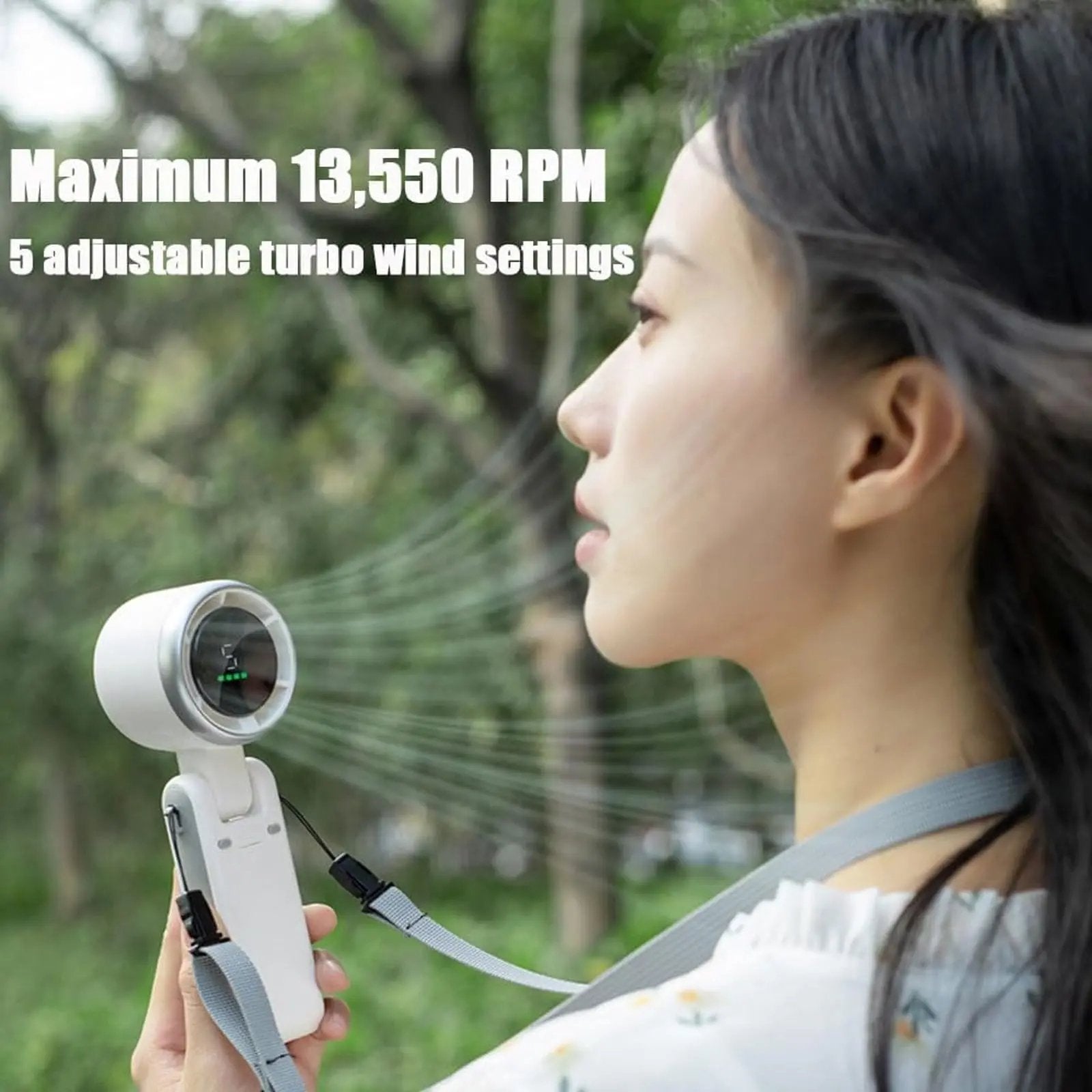 Ventilateur portable 3-en-1 silencieux USB-C – Image 7