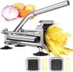 Coupe-Frites Manuel Inox | 3 Lames Interchangeables Pro