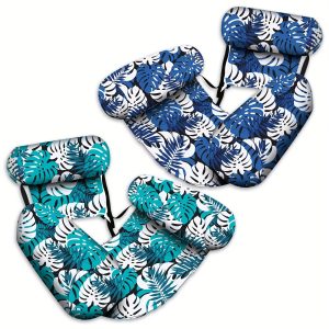 Matelas gonflable PVC durable motif tropical piscine