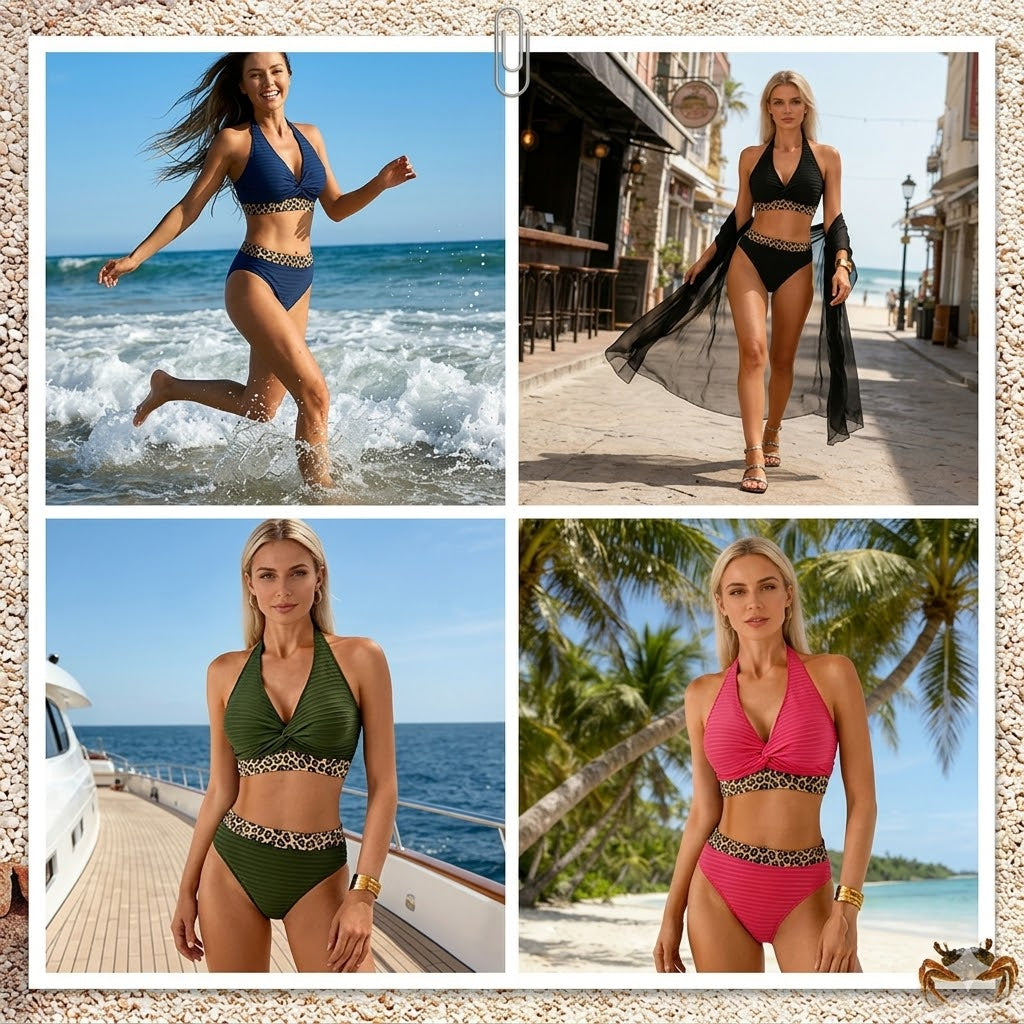 Bikini femme tissu respirant coupe flatteuse – Image 7