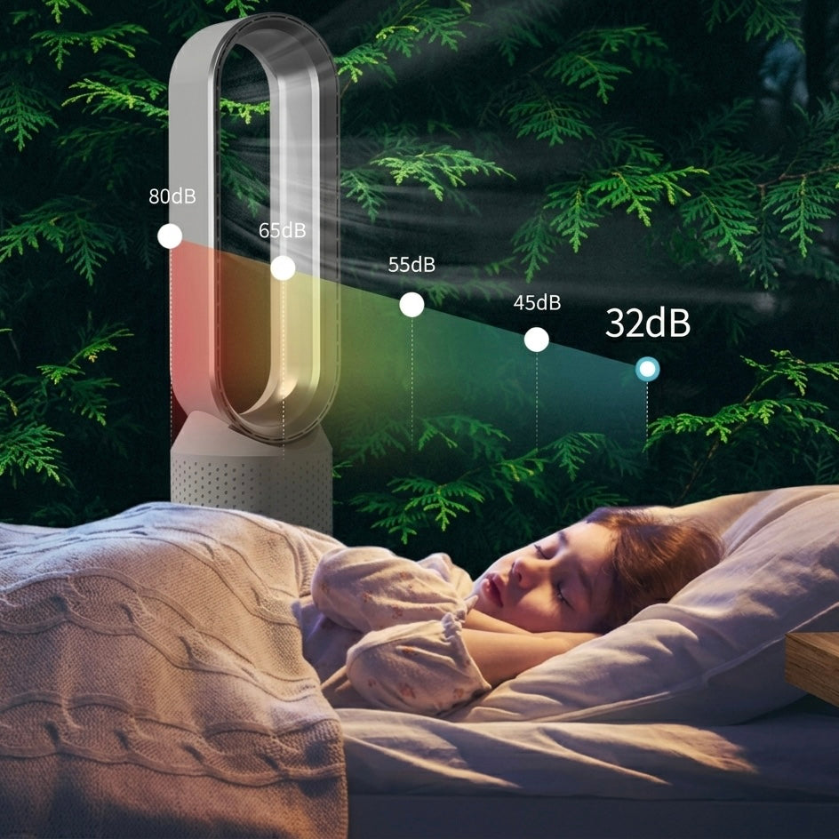 Rafraîchisseur d'air sans pales silencieux filtration HEPA – Image 8